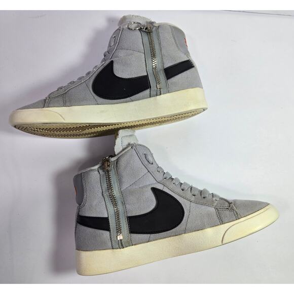 Nike Blazer Women Mid Rebel 2019  Wolf Grey Sneakers BQ4022-006 Sz 6 - Picture 1 of 6
